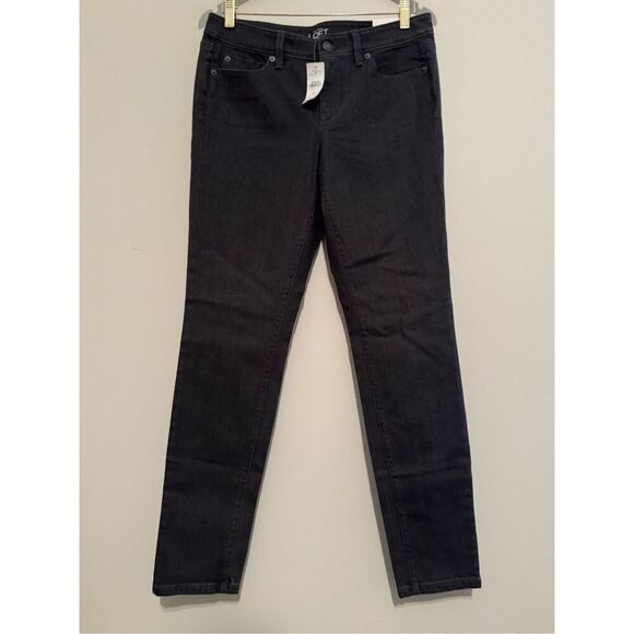 New Ann Taylor Loft Jeans Pants Size  6 28 Modern Skinny Black Stretch NWT - Picture 1 of 7